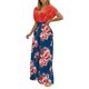 thumbnail image 1 of Traje de dos piezas informal de moda con cintura deportiva y estampado floral de verano para mujer Wmkox8yi  bvn585, 1 of 8