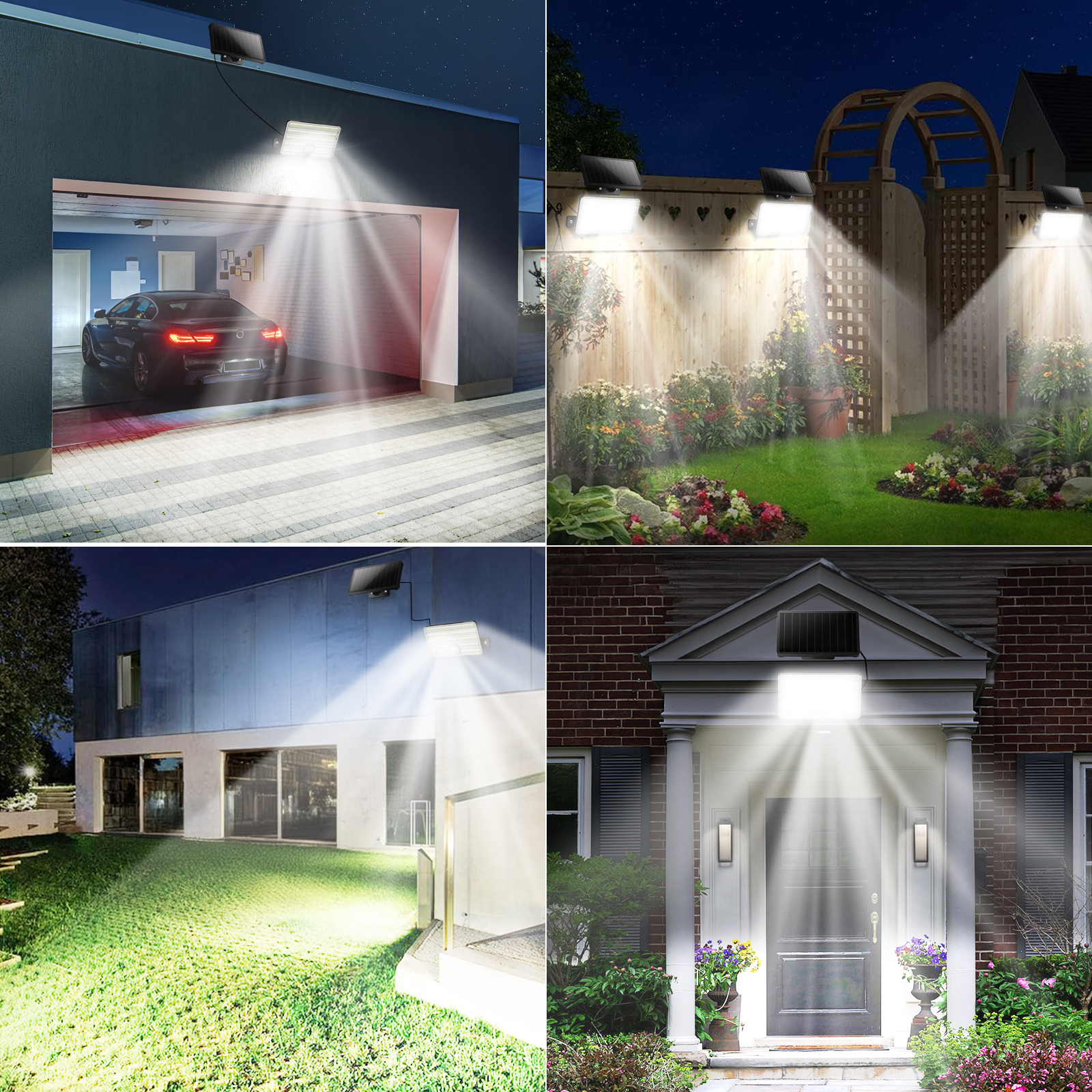 SZRSTH 2 Pack Solar Motion Sensor Security Lights, 1200LM photo 7