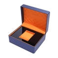 thumbnail image 1 of Caja de almacenamiento para un solo reloj, accesorios para cajas de relojes, embalaje de contenedor premium de lujo azul, 1 of 9