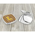 thumbnail image 3 of Letter L Chevron Purple and Gold Compact Mirror CJ1041-LSCM, 3 of 4