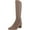 Light Taupe, variant on CHARTER CLUB Womens Black Flower Grommets Bow Accent Padded Jaccque Almond Toe Block Heel Zip-Up Boots 10 M