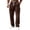 Brown, variant on Men's Sports Casual Jogging Trousers, Daily Drawstring Lightweight Hiking Straight Leg Pants for Travel and Outdoor,Brown,S