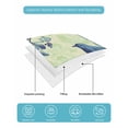 thumbnail image 5 of Quilts Twin XL Size, Blue Vintage Bird Soft Comforter Bedding Set for Bed, Retro Sage Green Summer Botanical Lightweight Quilted Bedspread with Pillow Cover(2 Pieces) for All Season, 68x98 Inch, 5 of 6