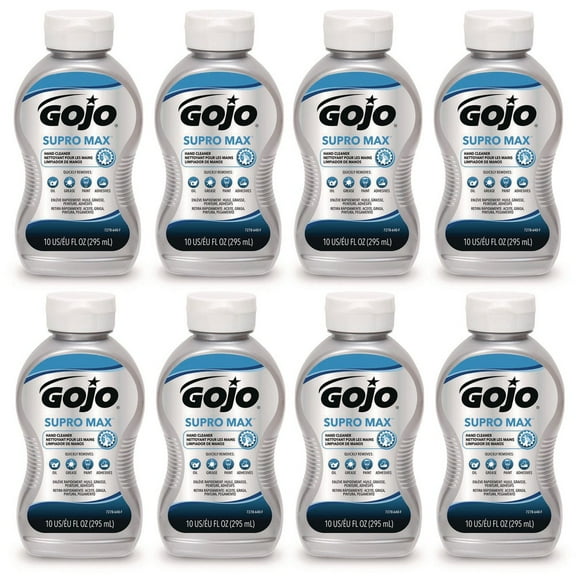 GOJO Industries 7278-08 SUPRO MAX Hand Cleaner Bottle - Floral Scent (8/Carton)
