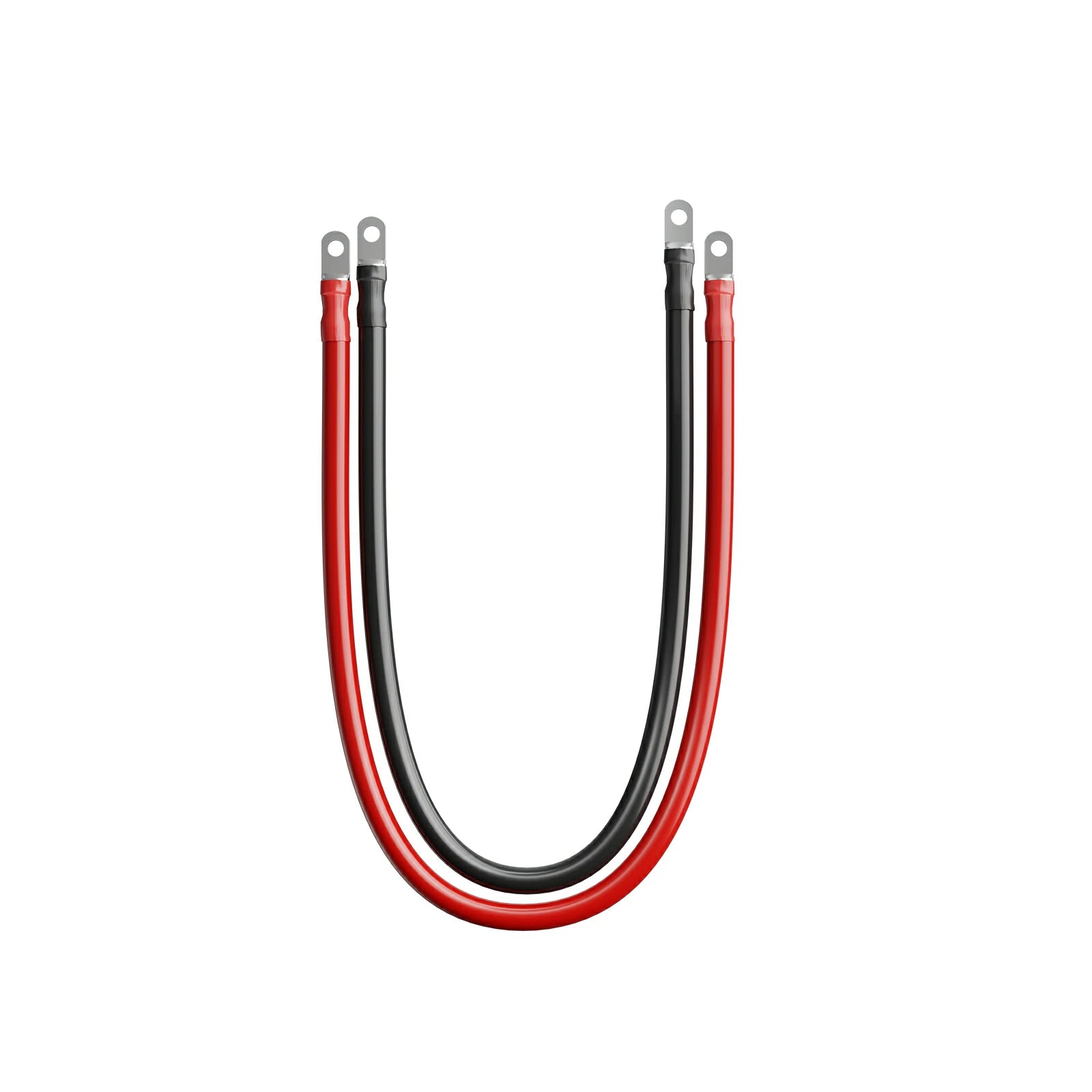 LiTime 4AWG Battery Cables Set, 1.5FT 4 Gauge Wire with M8 Lugs(Both End) for Battery Banks, Inverters, MPPT, DC-DC System, Oxygen-Free Copper Wire for RVs Boats Golf Carts Solar Systems