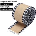 thumbnail image 3 of Gupgi Christmas Plaid Ribbon, Wired Edge Ribbon Color Block Decoration, 3 of 4