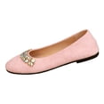 thumbnail image 2 of YOUYEDIAN Flat Shoes for Women Dressy Non Slip Slip on Loafers Spring Summer Business Walking Shoes Casual Closed Toe Orthopedic Shoes (Pink), 2 of 7