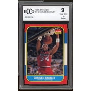 1986-87 Fleer #7 Charles Barkley Rookie Card BGS BCCG 9 Near Mint+