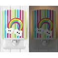 thumbnail image 2 of Caroline's Treasures BB7151CNL Weather Rainbow Face Ceramic Night Light, 6x4x3", multicolor, 2 of 2