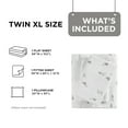 thumbnail image 5 of Regency Heights Twin XL Size Cotton Flannel Sheet Set, 3-Piece Flannel Bed Sheets Twin XL, 100% Cotton Bed Sheets Set with Deep Pocket, Gray Skiers, 5 of 6