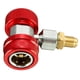 thumbnail image 2 of Adaptadores de acoplamiento rápido R134A Juego de manómetros ajustables para el colector de aire acondicionado alto rojo Macarena Adaptador de acoplamiento rápido, 2 of 6