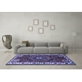 thumbnail image 3 of Ahgly Company Indoor Rectangle Persian Blue Traditional Area Rugs, 5' x 8', 3 of 4