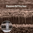 thumbnail image 2 of Upgraded Soft Absorbent Non Slip Bath Mat 16"x24" Fluffy Thick Microfiber Cozy Throw Bathroom Rugs with Waterproof Backing for Tub Shower Kitchen Bathroom Floors Accessories (Chocolate), 2 of 8