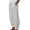 01-White, variant on SUYOLL Women'S Pants Summer Fashion Striped Print Ankle Length Pants Button Casual Versatile Loose Casual Athleisure