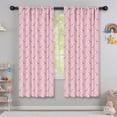 thumbnail image 5 of Blackout Kids Curtains,Pink Cartoon Unicorn Star Pattern Childrens Insulated Curtains Set Of 2,Bedroom Essentials,Toddler Room Decor 42"x63", 5 of 5