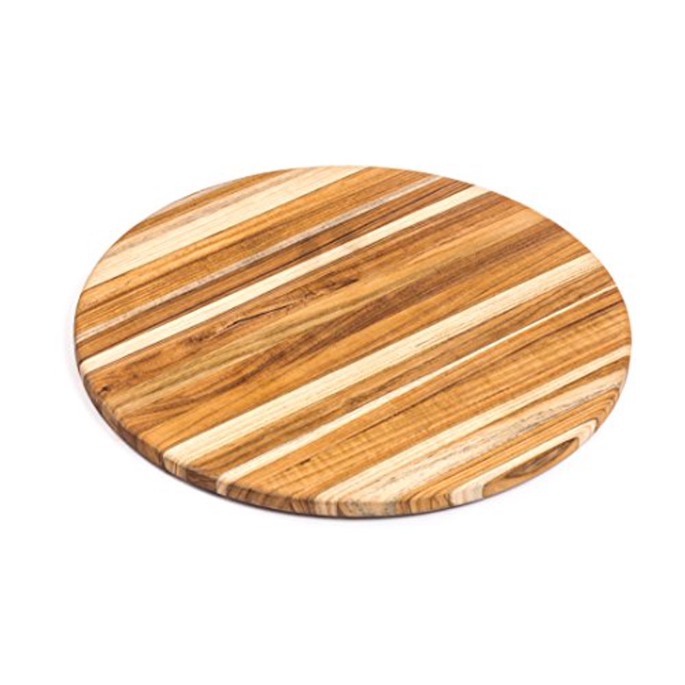 Teakhaus Cutting Board Small Round Cutting and Serving Board