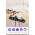 thumbnail image 3 of Cable Holder Clips Cord Management Desktop Cable Organizer Adhesive Hooks,Wire Cord Holder for Power Charging Cord,Mouse Cable,USB Cord,PC, Office and Home, 3 of 8