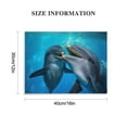 thumbnail image 3 of JEUXUS Dolphin Poster Canvas Pictures Wall Art Decor Prints Printing For Living room/Home/Office With Framed  16x12in, 3 of 6