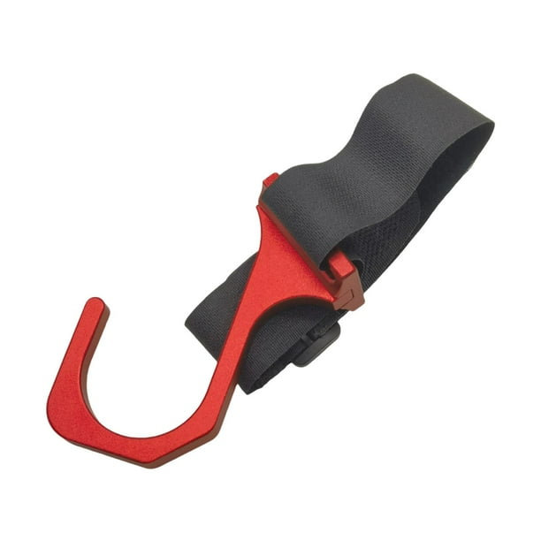 Gancho para volante de coche de liberación rápida, universal, de aleación de aluminio, para volante de vehículo. rojo