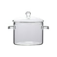 thumbnail image 2 of Cooking Utensils Set,Glass Saucepan With Cover 1900ml Stovetop Cooking Pot With Lid And Handle Simmer Pot Clear Soup Pot High Borosilicate Glass Cookware, 2 of 7