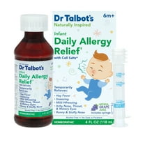 Dr. Talbot's Homeopathic Infant Daily Allergy Relief with Cell Salts, Grape, 4 fl oz