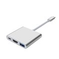 thumbnail image 2 of Tipo C HUB 4K HDMI-compatible con HDMI Adaptador USB 3.0 USB-C3-C3-IN-1 Estación de acoplamiento de aluminio Alquiler de aleación de escritorio Accesorio de computadora Speravity EL005697-00B, 2 of 7