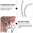 thumbnail image 3 of Miangastore Waist Chain Design Hanging Chain Silver 1Pc 28.0x0.9x0.4In, 3 of 9