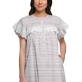 thumbnail image 5 of Moomaya WoMen's Short Sleeve Nightdress For Ladies Printed Cotton Nightwear, 5 of 6