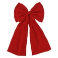 thumbnail image 1 of Corona Navidad Lazos Navideña Interior Y Exterior () Rojo, 1 of 7