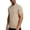 Beige, variant on Mens Mock Neck T Shirts Short Sleeve Knit Undershirt Basic Solid Color Pullover Tops Summer Slim Fit Casual Tees