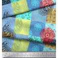 thumbnail image 3 of Soimoi Rayon Fabric Mandala & Paisley Patchwork Print Fabric by Yard 42 Inch Wide, 3 of 3