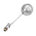 thumbnail image 4 of Unique Bargains 1/2" PT Thread 3.5" Dia Water Float Valve Silver Tone Metal Floating Ball, 4 of 5