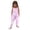 Light Pink, variant on Girls' Halloween Print Tank Jumpsuit Romper with Harem Pants Pants Girls 7-8 Years