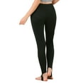 thumbnail image 3 of REFINED ATTIRE Women's Cotton Leggings Elastic Waistband Gym Yoga Soft Stirrup Tights Pants S Blacks, 3 of 8
