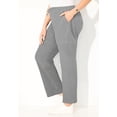 thumbnail image 4 of Catherines Women's Plus Size Cloud Knit Ribbed Straight Leg Pant, 4 of 4