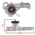 thumbnail image 3 of NEW Water Pump Assembly w/ Gaskets for Kawasaki KAF620C Mule 2500 1994 1995 - 2000, 3 of 3