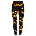 thumbnail image 4 of Stamzod Leggings for Women Tummy Control Slim Fitted Workout Leggings High Waisted Soft Yoga Pants Women Halloween Costume, 4 of 5