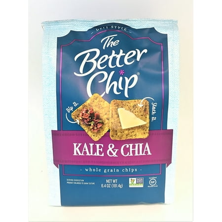KALE & CHIA WHOLE GRAIN CHIPS, KALE & CHIA