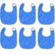 thumbnail image 1 of 6-Pack Soft Cotton Knit Bibs for Infants, Waterproof and Absorbent Feeding Essentials for Girls, 1 of 5
