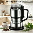 thumbnail image 2 of High Power Electric Coffee Grinder, Stainless Steel Wet & Dry Mill for Beans, Grains & Spices, Portable for Home, Cafe, Camping, RV, Perfect for Coffee Lovers & Pet Owners, 2 of 13