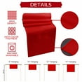 thumbnail image 6 of Table Runner Dresser Scarves 90 Inch Long,Christmas Red Linen Dining Table Runners, 6 of 9