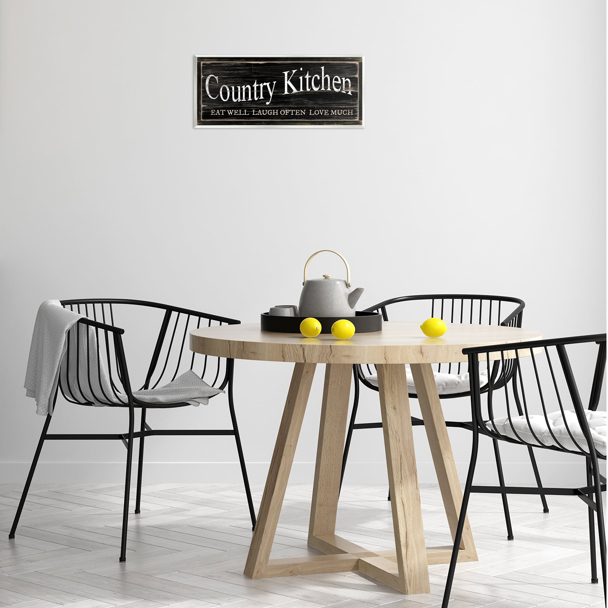 Stupell Industries Rustic Country Kitchen Typography Painting Unframed Art Print Wall Art, 17 x 7