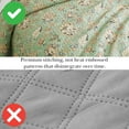 thumbnail image 5 of Southshore Fine Living, Inc. Oversize Quilts for King Size Bed, 3-Piece Lightweight Bedding Set with Floral Coverlet and 2 Pillow Shams, All Season California King Bed Spread, Jacobean Willow Green, 5 of 9