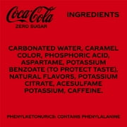 Coca-Cola Zero Sugar Soda Pop Fridge Pack Cans, 12 fl oz, 12 Pack