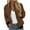 Brown, variant on Levmjia Womens Coat Full Zipper Hooded Jacket with Pockets Petite Fashion Loose Long Sleeve Warm Coat Short Tops Parkas