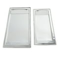 thumbnail image 6 of DecMode 25", 22"W White Stainless Steel Metal Tray, 2-Pieces, 6 of 7