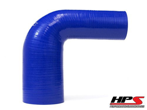 Blue 75 PSI Maximum Pressure 4 Leg Length on each side 1-3/8  1-1/2 ID HPS HTSER45-138-150-BLUE Silicone High Temperature 4-ply Reinforced 45 degree Elbow Reducer Coupler Hose 