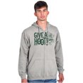 thumbnail image 5 of Woodsy Owl Slogan Give a Hoot Zip Up Hoodie Men's Women's Brisco Brands S, 5 of 6