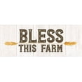 thumbnail image 2 of Reed, Tara 24x12 Black Ornate Wood Framed with Double Matting Museum Art Print Titled - Farm Life Panel III-Bless this Farm, 2 of 4