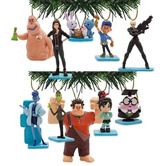 Ralph Breaks The Internet Wreck-It-Ralph 2 Christmas Ornament Set of 10